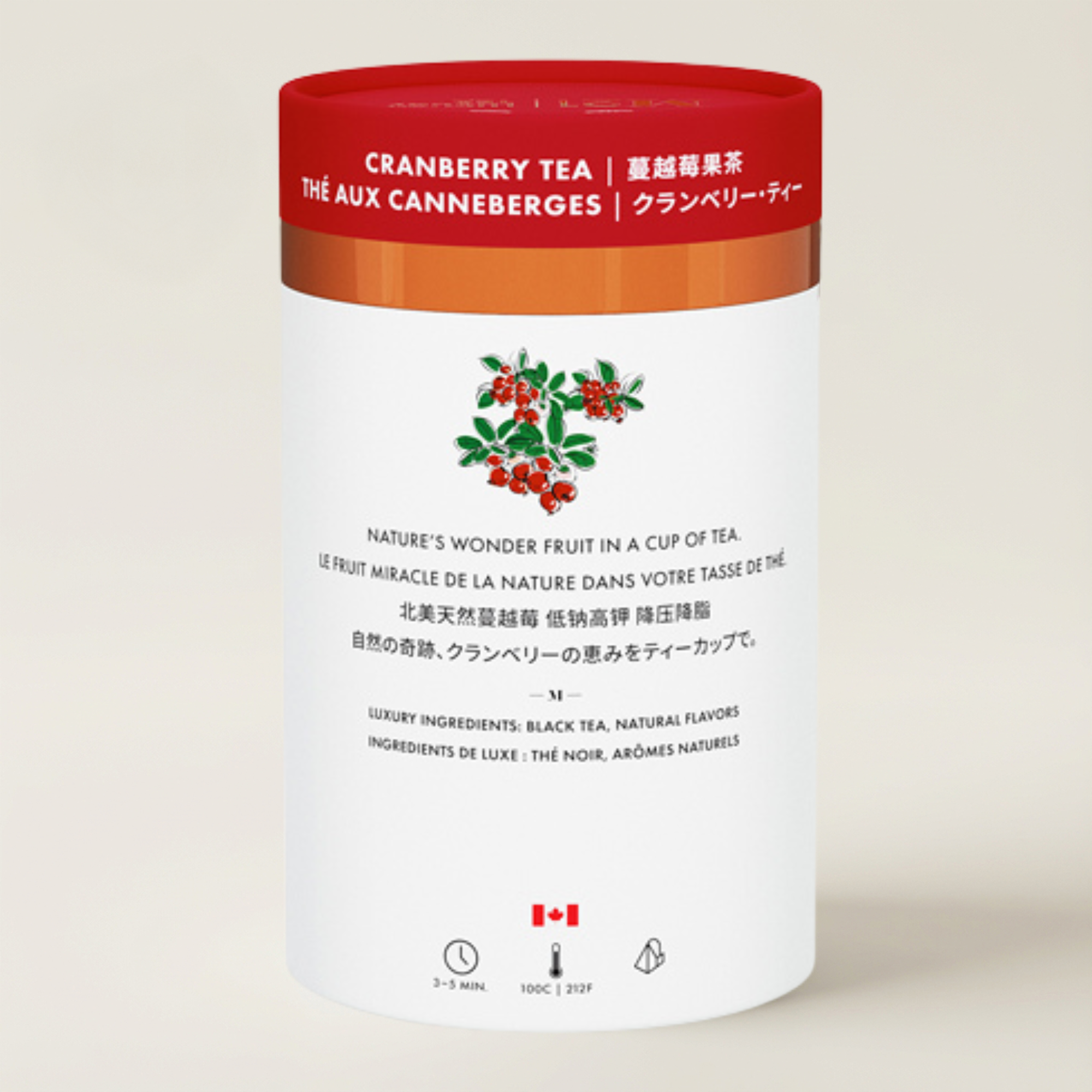 Tega Organic Tea – wholesale Tepåsar – Tranbär Lyxigt Svart Te | Kanadensiskt1