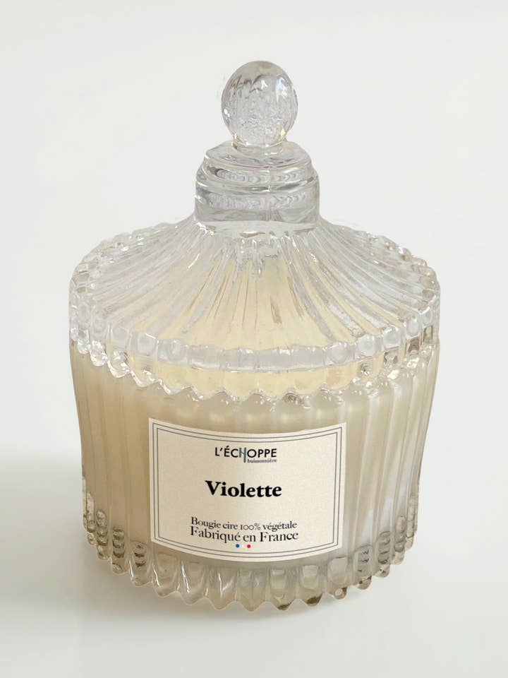 Violet - Scented candle 70g for wholesale by L'Échoppe Buissonnière