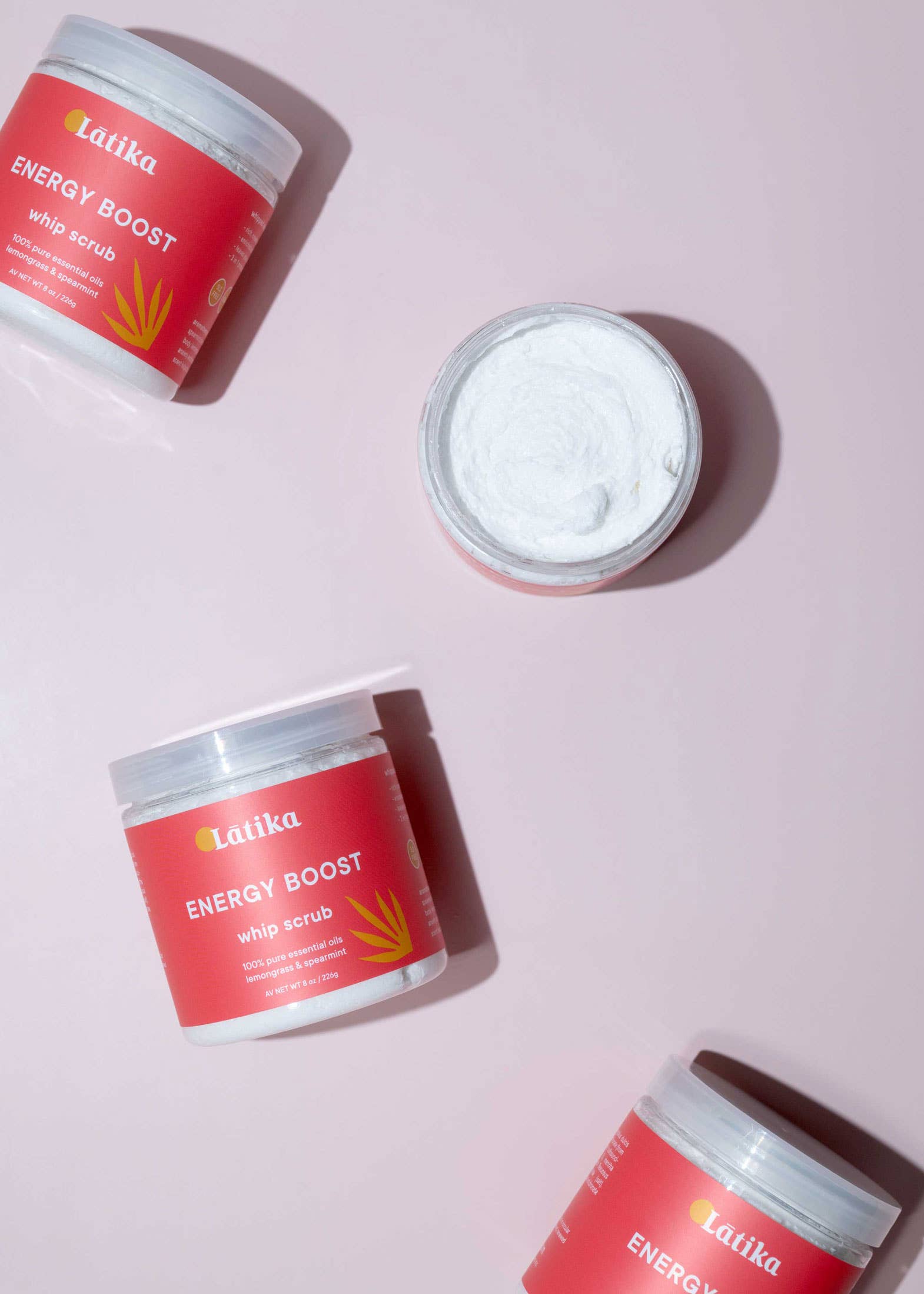 Latika Beauty – Engroshandel Bodyscrub/eksfolierende produkt – Energiboost - Æteriske olier ❤️ Pisket sæbescrub1