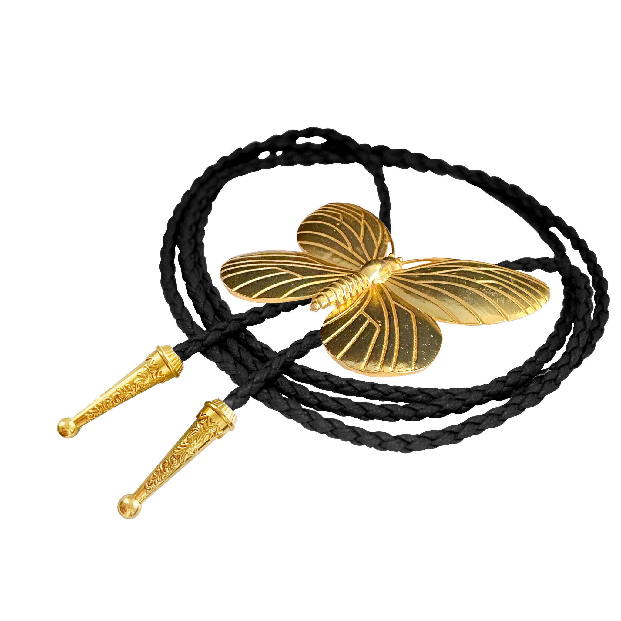 Daisy Del Sol – Großhandel Y- & Lasso-Halsketten – Goldener Schmetterling-Bolo-Tie8