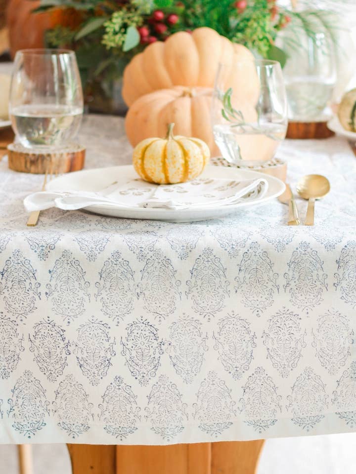 Table Runner - Vara, Navy for wholesale by Mended