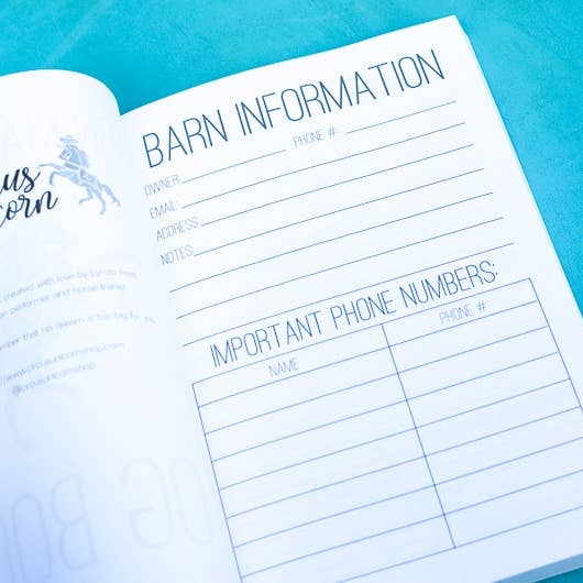 Circus Unicorn Shop - Wholesale Journal/Diary - The Barn Manager's Log Book