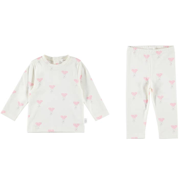 CONJUNTO DE DUAS PEÇAS - BALÃO DE CORAÇÃO por atacado de Pimalu