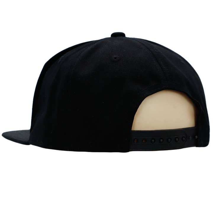 Cap Zone - Wholesale Flat Brim Cap - Unisex - Marijuana Leaf Rasta Paint Stripe Cotton Flat Bill Snapback