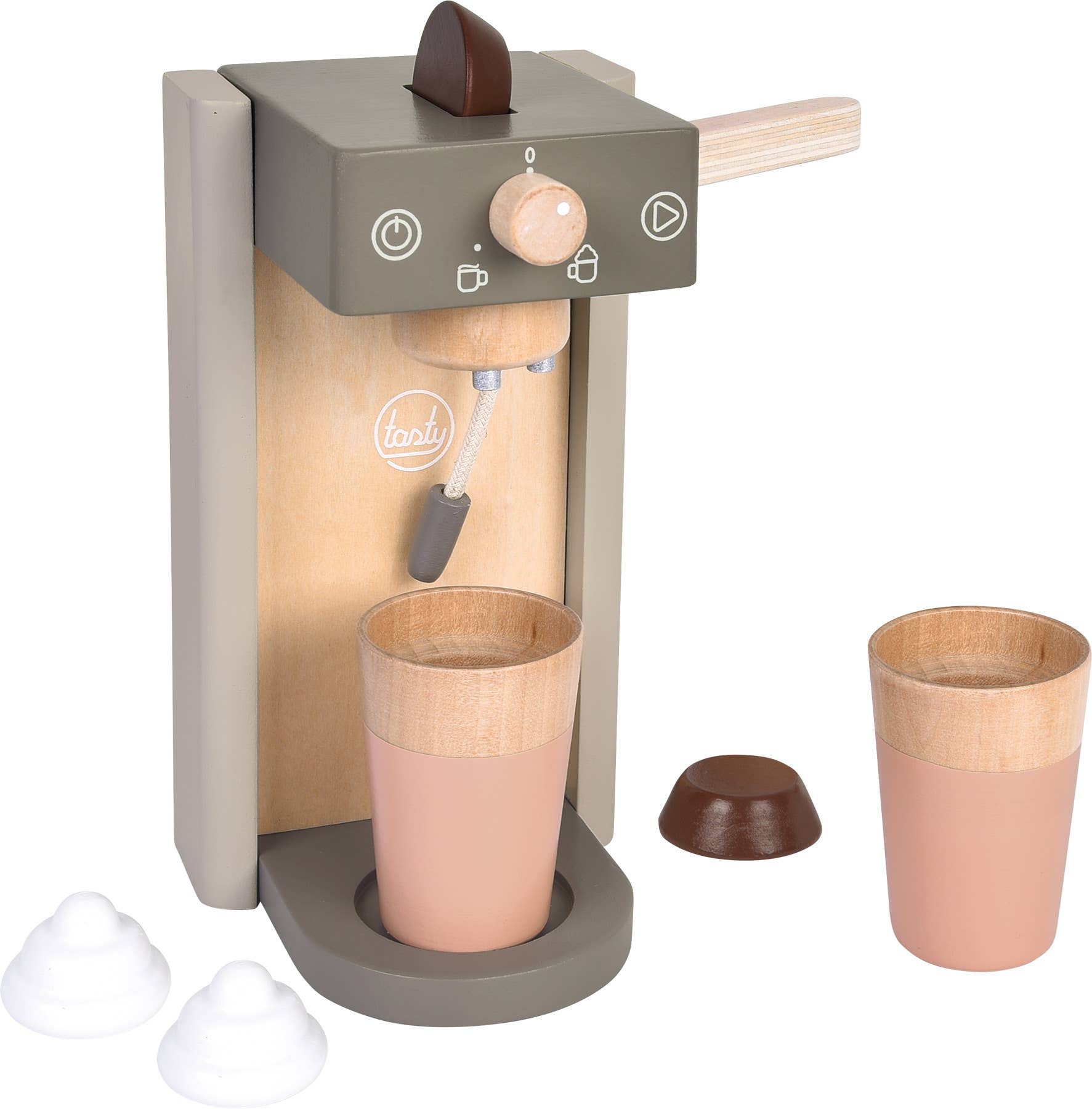 small foot - Wholesale Wood Toy - Kids - Coffee Machine Set Grey "Tasty" | Role Play Toy | Wood0