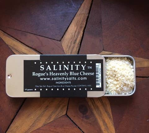 Salinity Finishing Salt - Wholesale Salt - Jar - Rogue’s Heavenly Blue Cheese Finishing Salt5