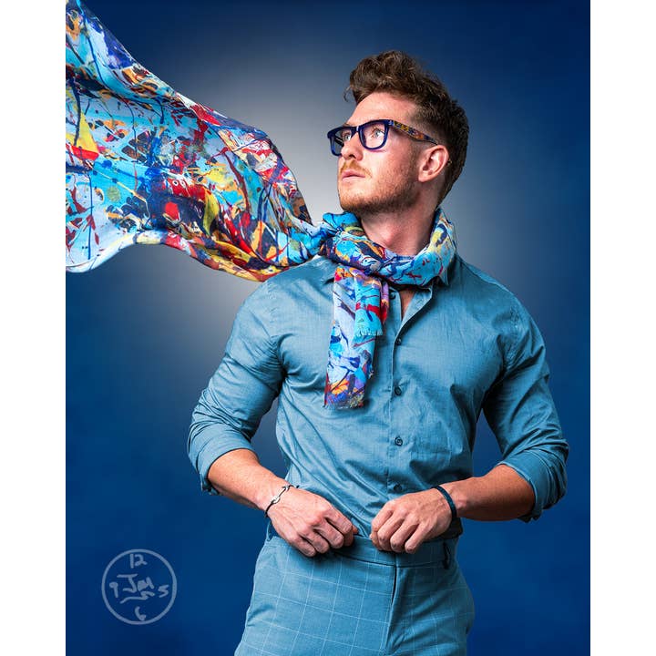 Jumper Maybach X FRAAS "Taffy Galaxy Whew" Scarf for wholesale by Jumper Maybach