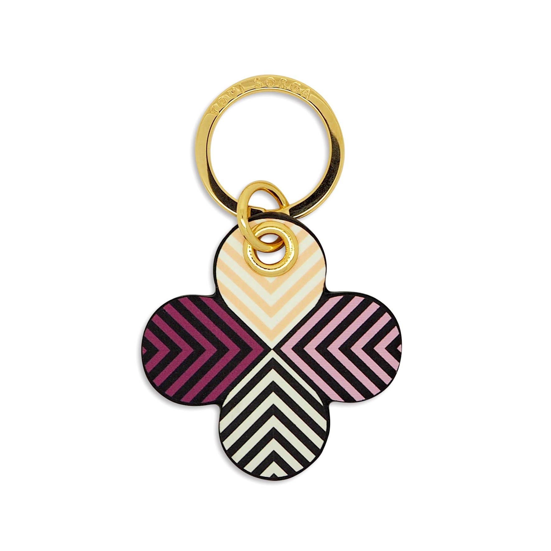 'Alkemest – wholesale Nyckelringar - Dam – Läder Nyckelring - Lucky Lila Clover2