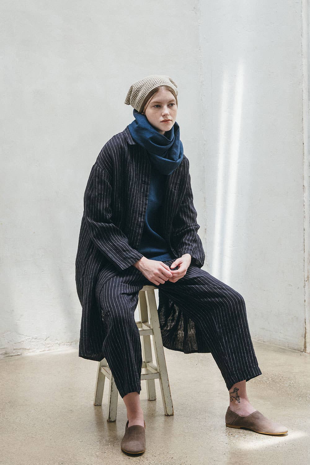 Fog Linen Work - Wholesale Jacket - Women's - Felicity Coat Harper2