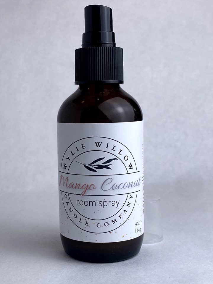 Mango Coconut Room+Linned Spray for engroshandel hos Wylie Willow Candle Company