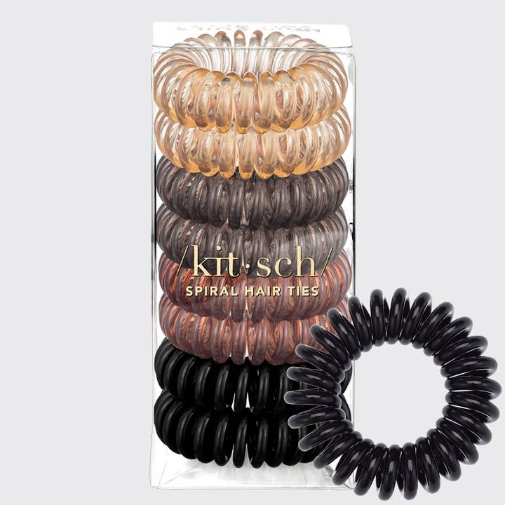 KITSCH - Vendita all'ingrosso Elastico per capelli - Elastici per capelli a spirale - Brunette0