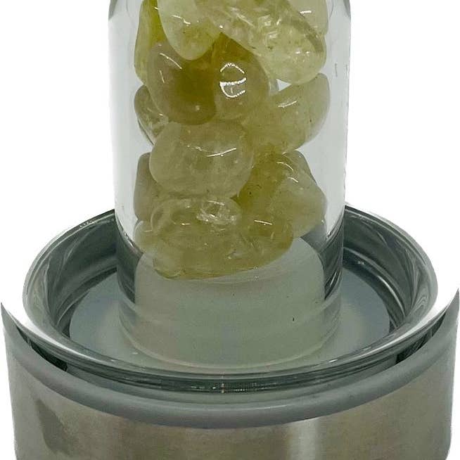 chakra-chic.com - Wholesale Water Bottle - Crystal Elixir Gemstone Water Bottle 16 oz with Carry Strap4