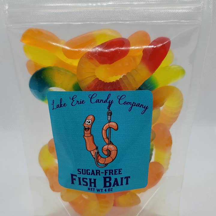 Lake Erie Candy Company - Wholesale Gummy - Sugar-Free Fish Bait (Gummy Worms)