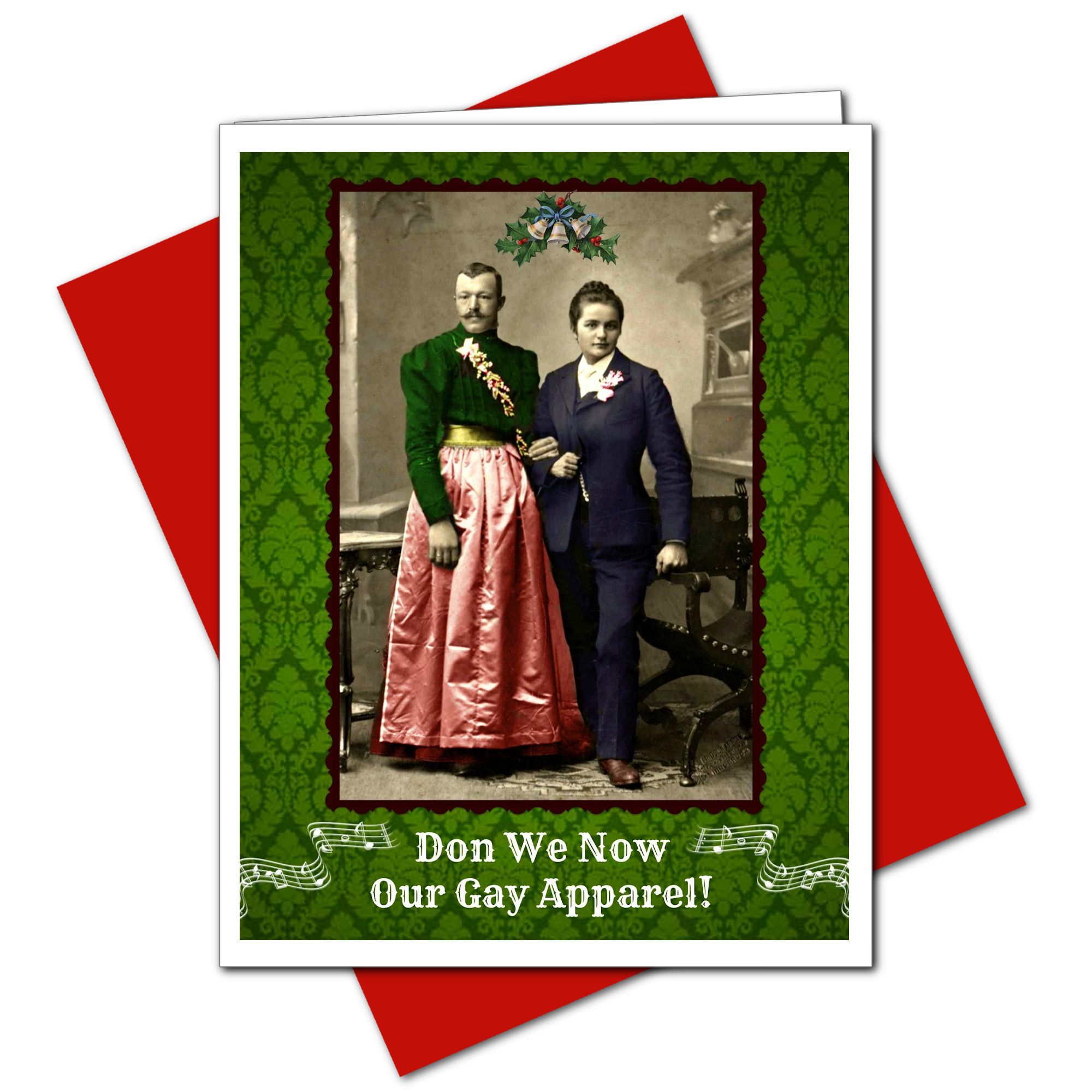 Ümlaut Brooklyn - Wholesale Christmas Card - Don We Now - Christmas Greeting Card2