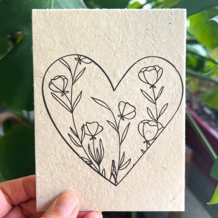 Marissa Kay Co - Wholesale Everyday Greeting Card - Plantable Seed Card || Zero Waste || Supports Women HRT10