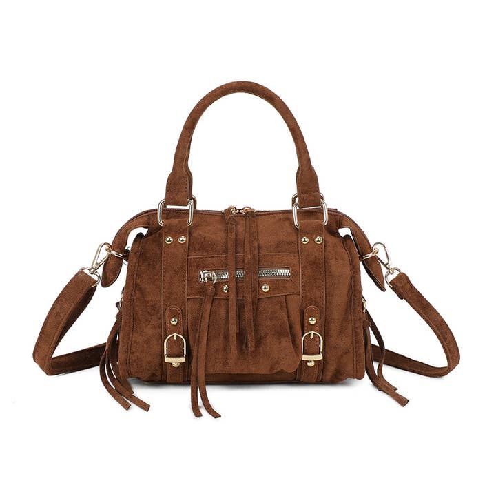 Gallantry - Wholesale Shoulder Bag - Women's - Skyla Small Golden Suede1