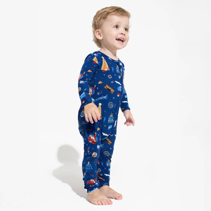 Bellabu Bear - Wholesale Sleepsuit - Baby - The Polar Express Bamboo Convertible Footie