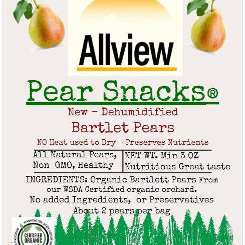 ALLVIEW ORCHARDS - Wholesale Dried/Dehydrated Fruit - 60% off Sale? 6 for $17 Dehydrated Bartlett Pear Snack chips3