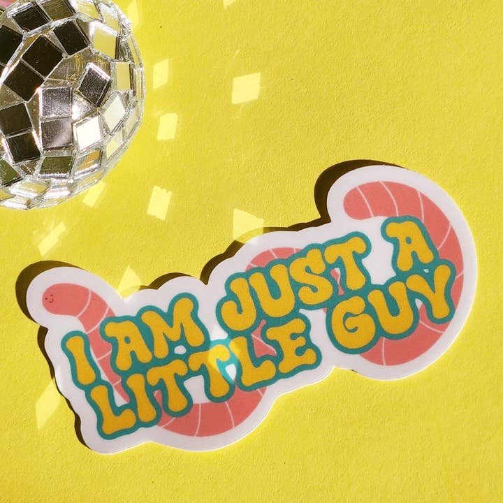 Autocollant Worm Just a little guy pour la vente par Luxe Trauma