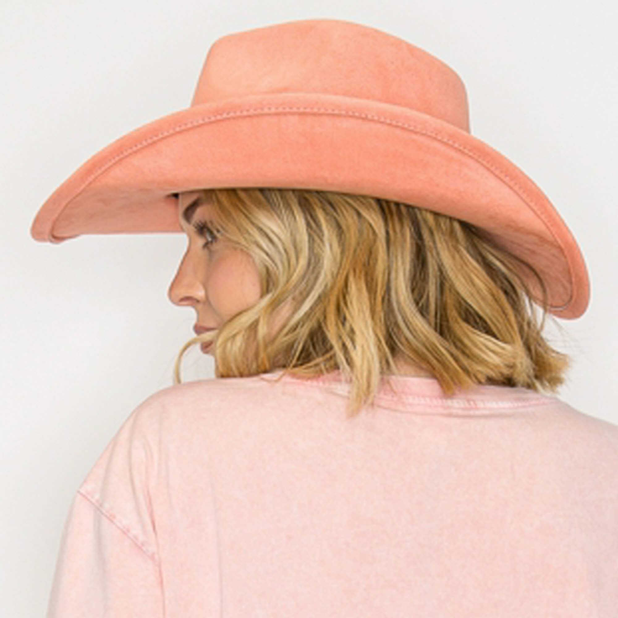 Queens INC – wholesale Cowboy Hat – Women’s – Best seller !!  Fashion Vegan suede  cowboy hat 32