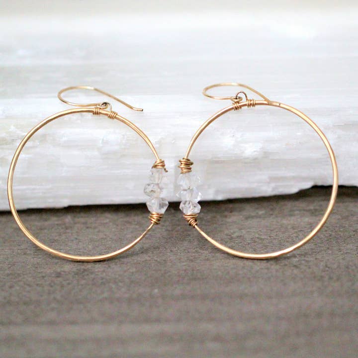 Saressa Designs - Wholesale Dangle Earrings - Gemini Hoops6