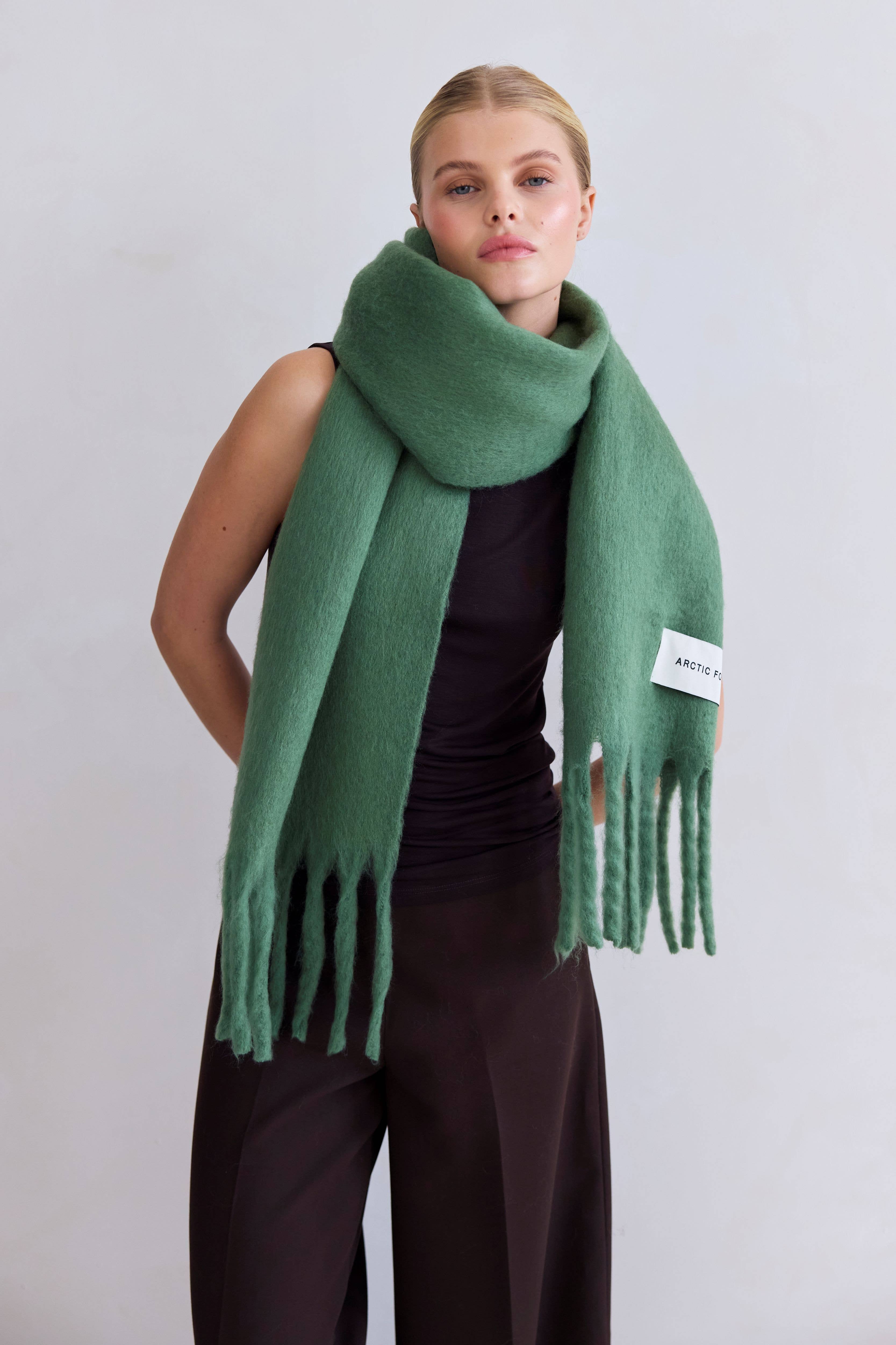 Arctic Fox & Co. - North America - Wholesale Scarf - Women's - The Stockholm Scarf - 100% Recycled - Forest Fern - FW254