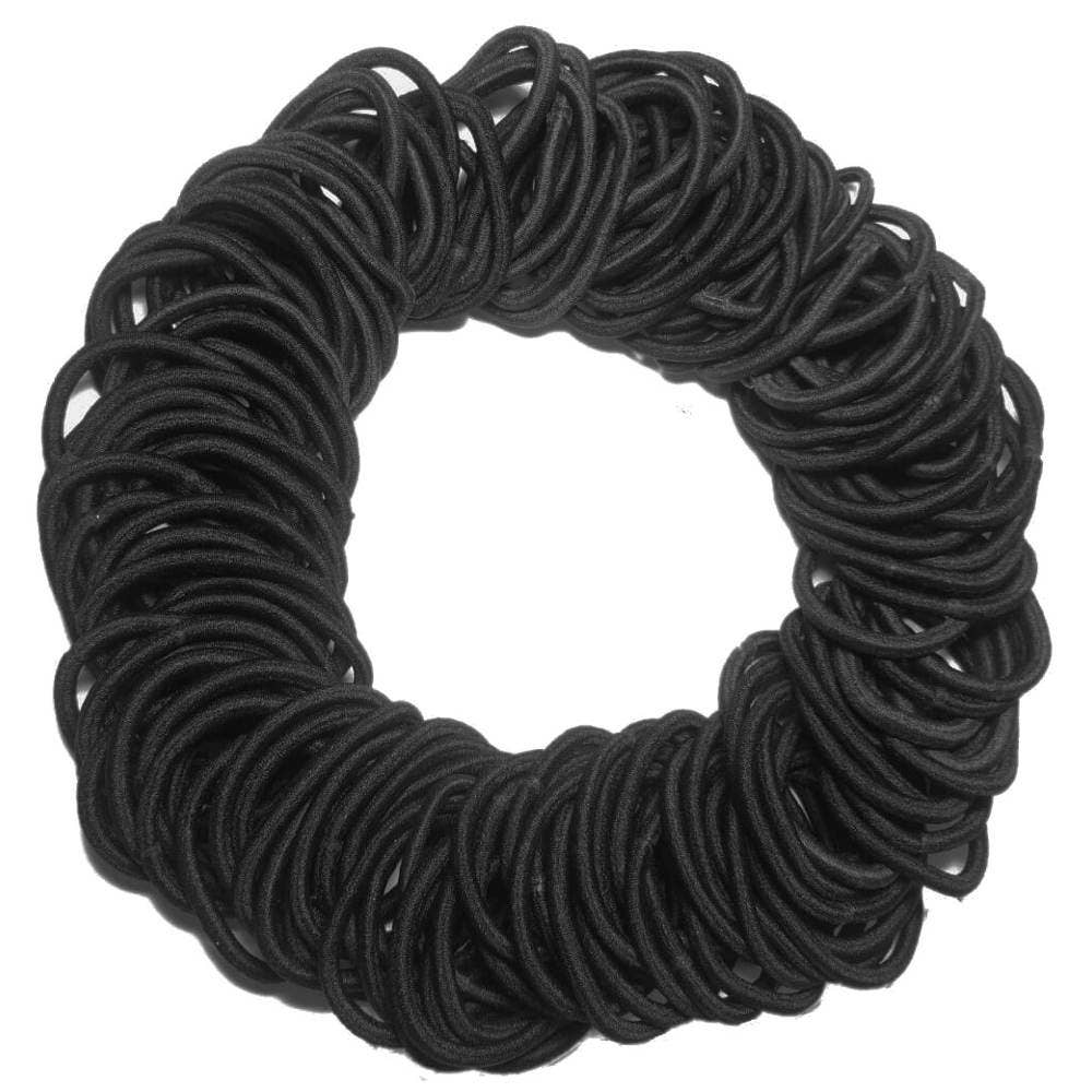 Threddies – wholesale Hair tie – Standard 4mm Ponytail Elastics // BULK PACK of 216 pieces4