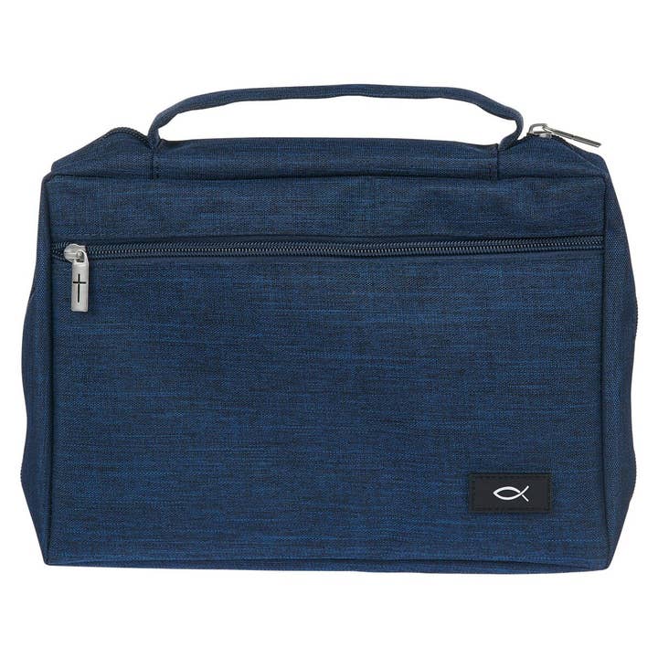 Couverture de Bible Value Navy Ichthus Patch pour la vente par Christian Art Gifts