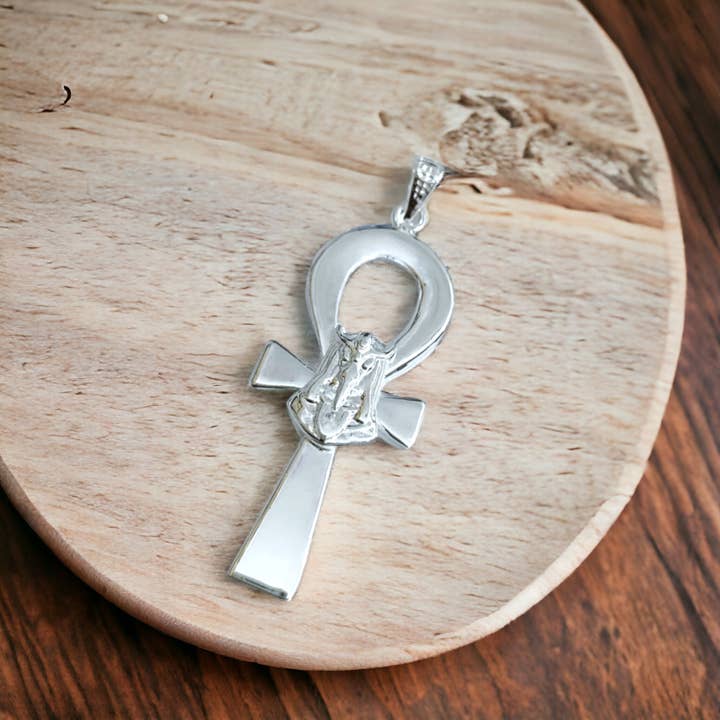 ALADDIN'S LAMP JEWELRY - Wholesale Pendant/Charm Necklace - Silver Ankh Key of Life Thoth Pendant Necklace