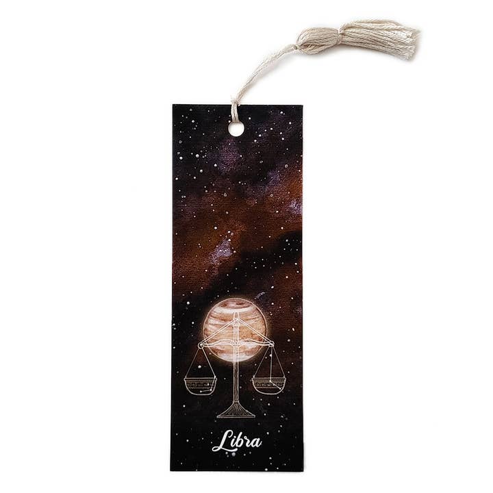 Libra Astrology Bookmark for wholesale by Motif's Art Studio