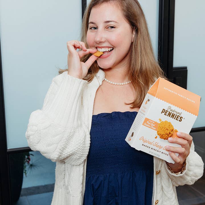 Piedmont Pennies - Wholesale Crackers - Original Sharp Cheddar Cheese Crackers, Boxes (6)1