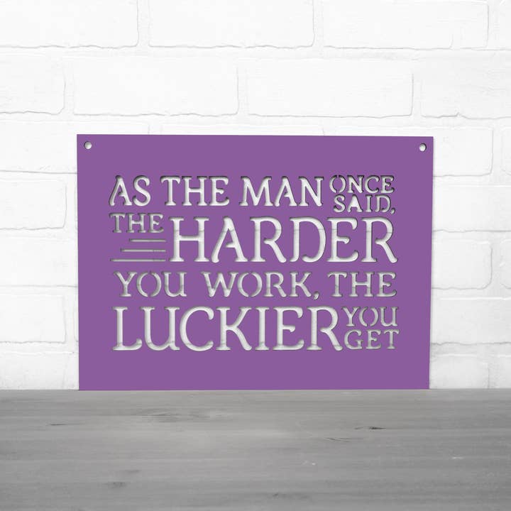 Spunky Fluff - Wholesale Wall Sign - As The Man Once Said Ted Lasso Wooden Quote Sign5