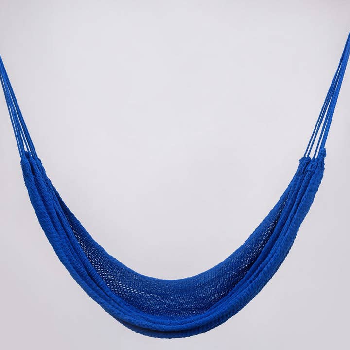 Rede de algodão azul cobalto por atacado de Artissanos