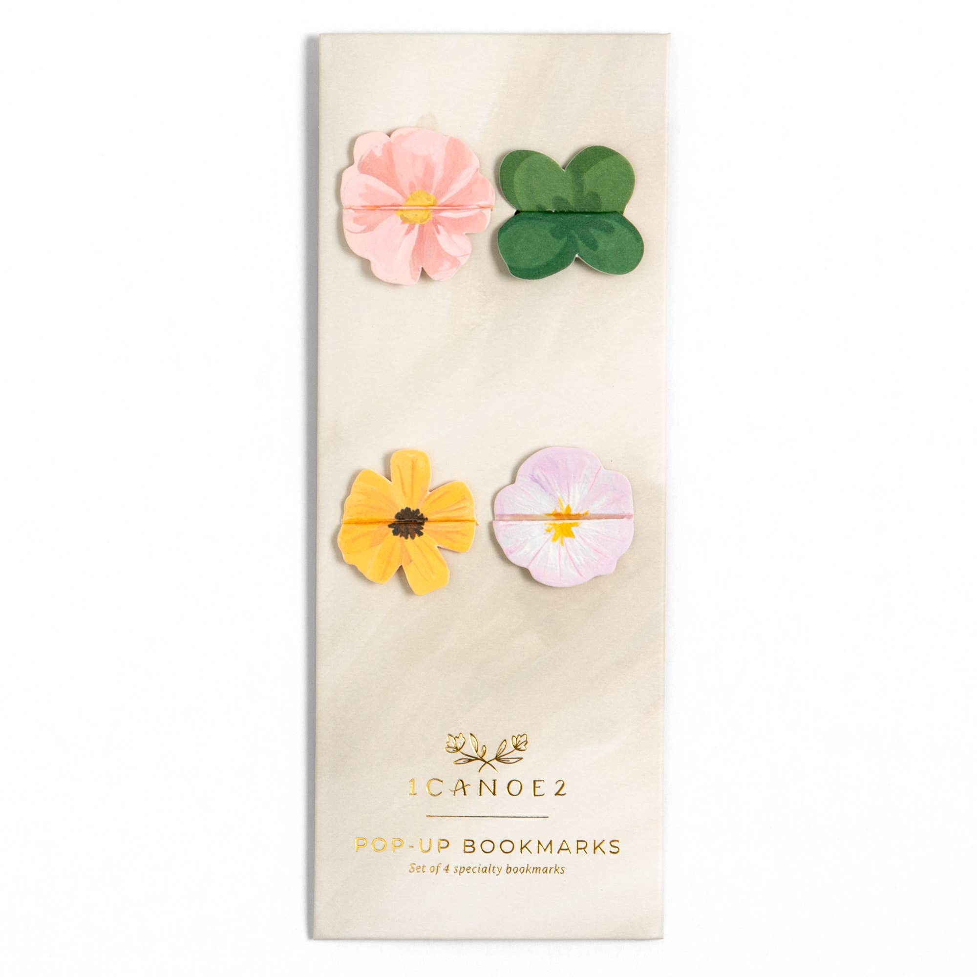 1canoe2 | One Canoe Two Paper Co. - Wholesale Bookmark - Floral Pop-up Bookmark Set of 43