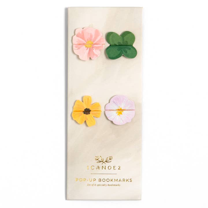 1canoe2 | One Canoe Two Paper Co. - Wholesale Bookmark - Floral Pop-up Bookmark Set of 43