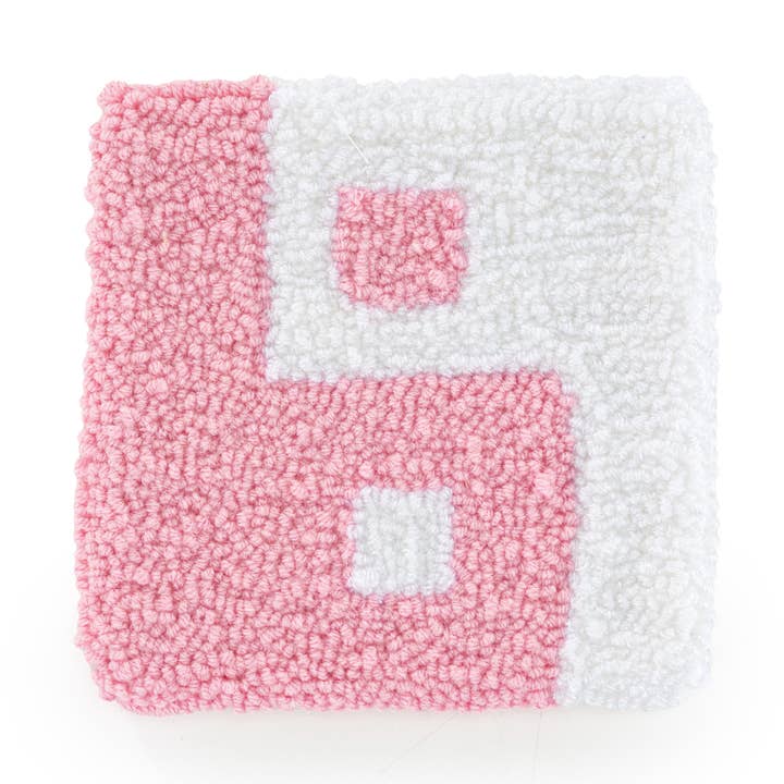 Base de Copos Quadrada Rosa Yin Yang, Bases de Copos de Agulha de Puncionar por atacado de EmbroiderywithAycan