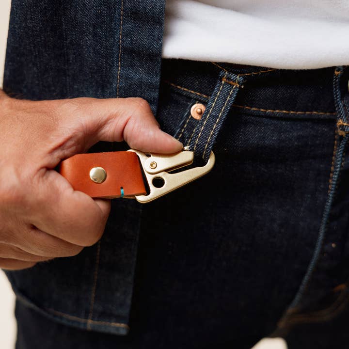 Bluebonnet - Wholesale Keychain - Unisex - The Companion Key Tag - English Tan3