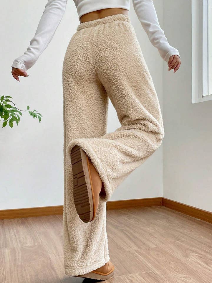 Lily Clothing - Wholesale Pants - Women's - Solid-color fashionable plush fleece pants6