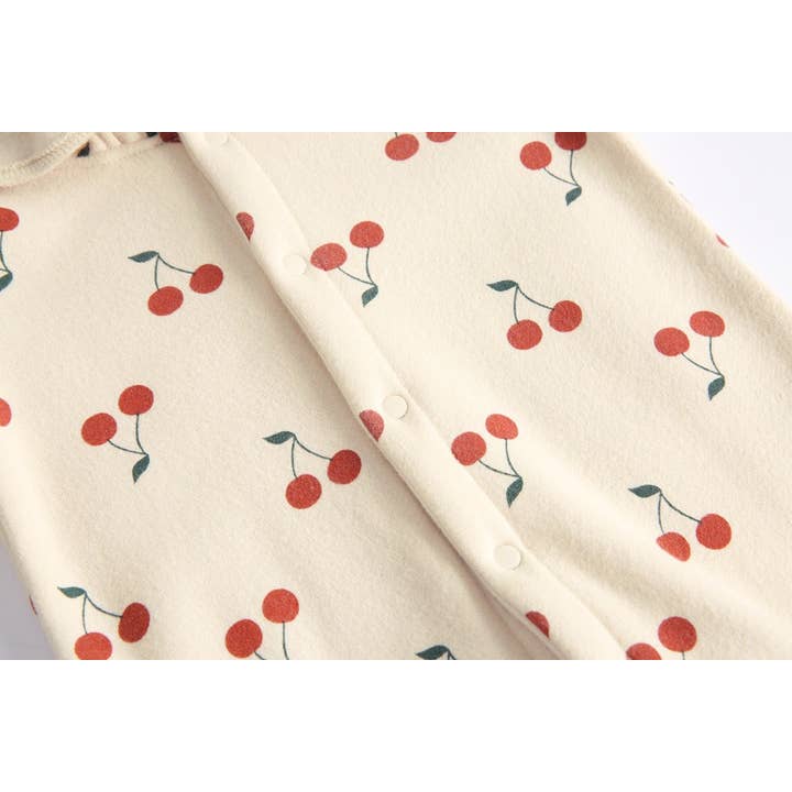 MyKids-USA® - Vendita all'ingrosso Tutina - Neonati - Pagliaccetto monopetto da bambina con stampa di ciliegie5
