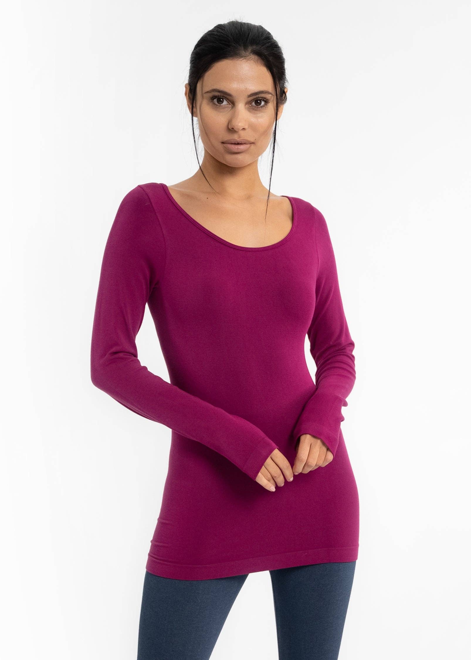 ELIETIAN - Vendita all'ingrosso Maglietta - Donna - Manica Lunga Reversibile96