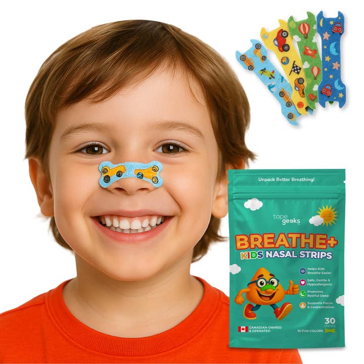 Mixed TapeGeeks Kids Nasal Strips – Safe Relief for Congestion for wholesale on Faire