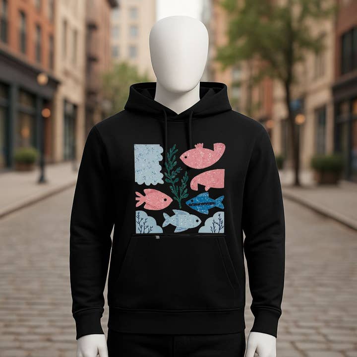 Black hoodie for wholesale by fabrica personalizacion