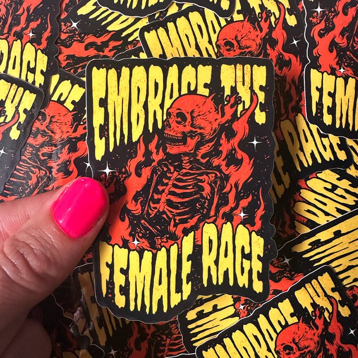 Ruthless Threads - Wholesale Sticker - Embrace The Female Rage Sticker2