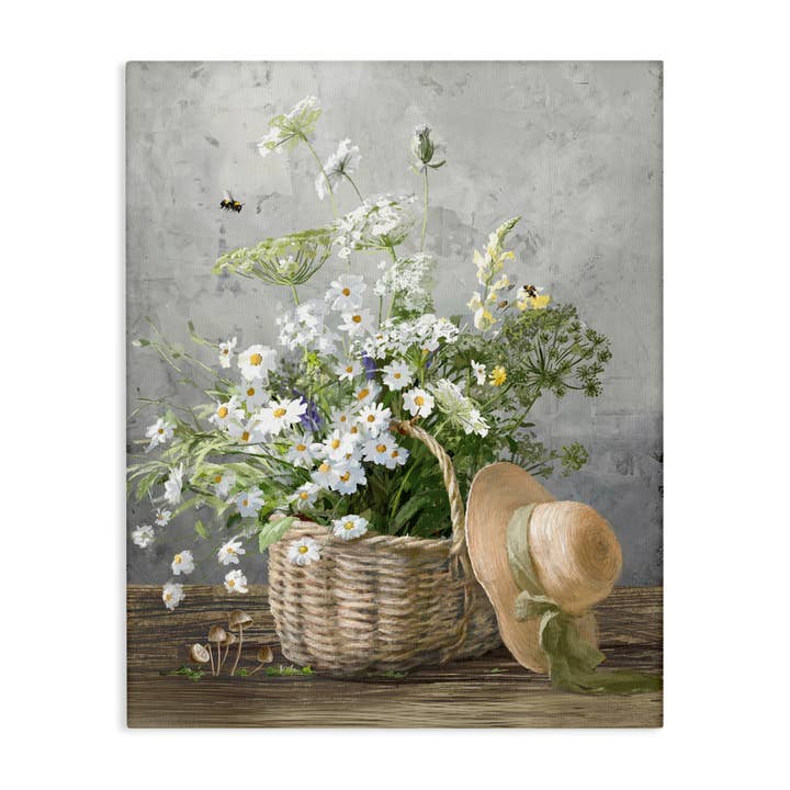 Stupell Industries - Wholesale Wall Sign - Country Daisy Basket - Unframed Wall Art5