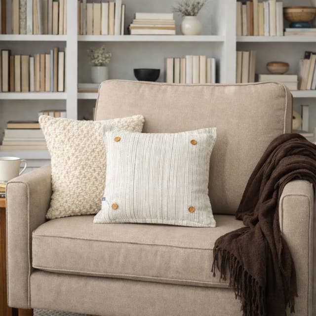 PillowPanels - Wholesale Throw/Decorative Pillow - SQUARE PILLOW ONLY: (with insert) SQUARE TICKING PILLOW4