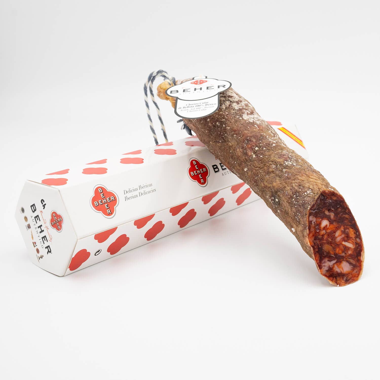 BEHER - Wholesale Sausage - 100% Iberian Acorn-Fed Cular Chorizo0