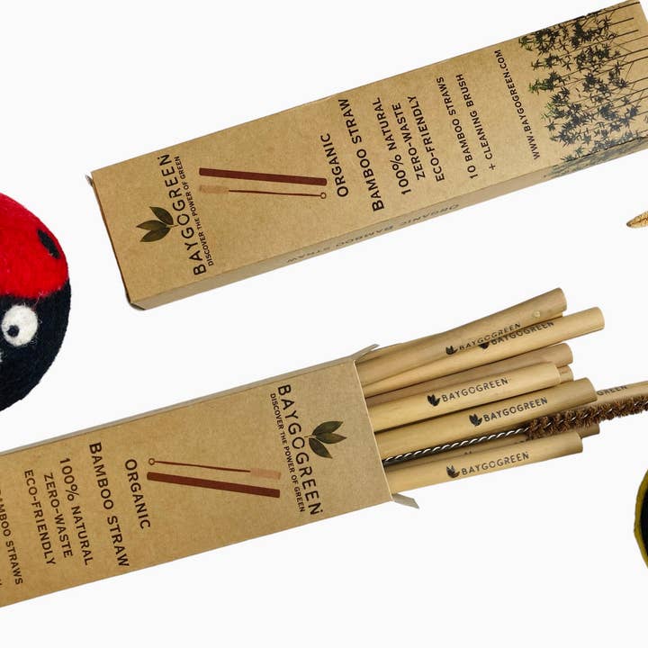 BayGoGreen - Wholesale Drinking Straw - Nature's Sip: Bamboo Straw Box Set