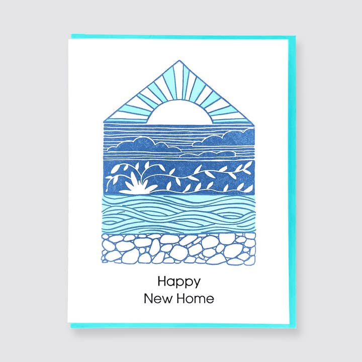 Happy New Home - Special Occasion Card for wholesale by True North Letterpress