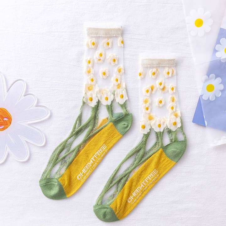 Funkyrel® Atzbranding Limited - Wholesale Socks - Women's - Rufia Mesh Socks for Women - Cool and Fashionable | 5 Pairs