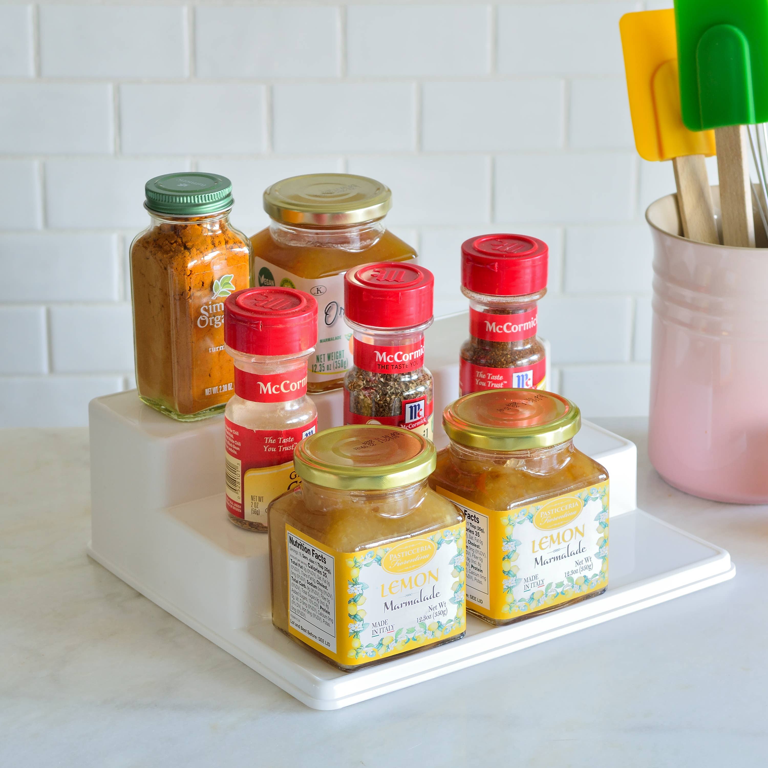 Youngever - Wholesale Kitchen storage/organiser - Youngever 2 Pack Plastic White 3-Tier Spice Pantry Organizer2